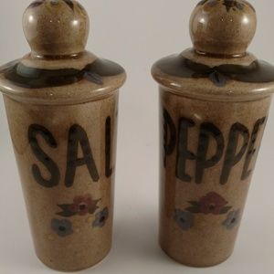 Hand Painted Ceramic Salt & Pepper Shakers